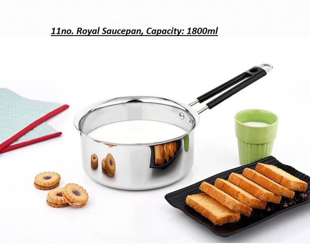 VINOD Royal Saucepan with Long Side Handle, Tea/Milk Pa...