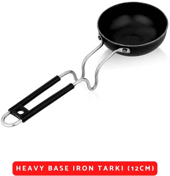My Store Heavy Quality Base Iron Tadka Pan 12 cm diameter 0.2 L capacity