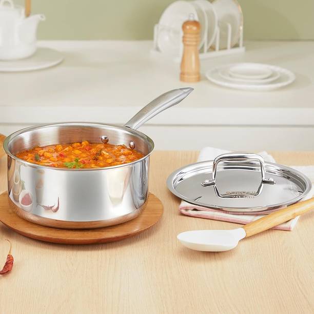 BOROSIL Cookfresh Triply Straight Shape 20 Cm Sauce Pan...