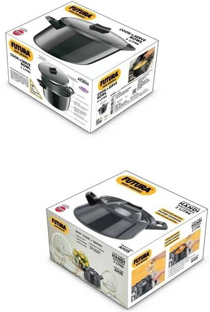 Hawkins Cook N Serve 5L(ACB50) and SaucePan 3L(AH3S) Sa...