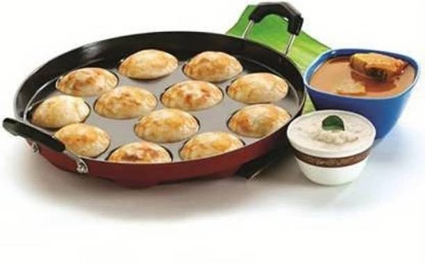 Balaji Appam Patra Ponganal Maker Paniarakkal Litti Maker Appe Pan with Lid Induction Bottom Non-Stick Coated Cookware Set