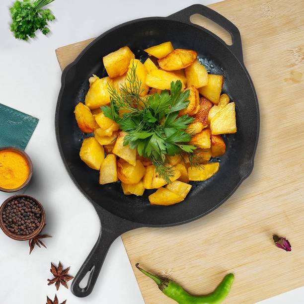 Solara Premium CastIron Fry Pan 12Inch/30cm with Handle...