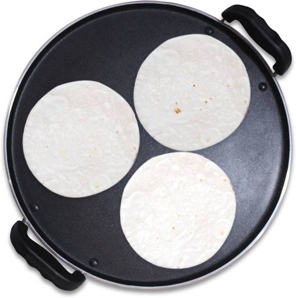 BlueBerry's 32cm Nonstick Dosa, Roti, Chapati, Pathiri Tawa 4mm Large Round Aluminium Body Tawa 32 cm diameter