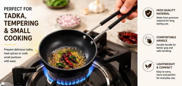 shri shyam iron ware TADKA PAN 301 Pot 24 cm diameter 1.5 L capacity