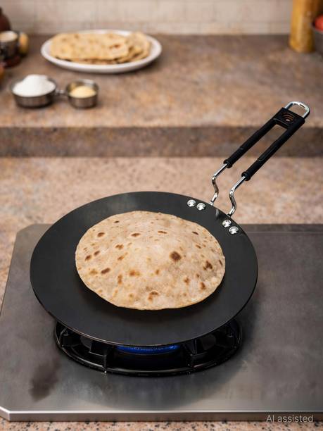 Hot plus Chapati Tawa 25 cm Diameter Thick Heavy Base Tawa for Roti,Chapati & Paratha Tawa 25 cm diameter