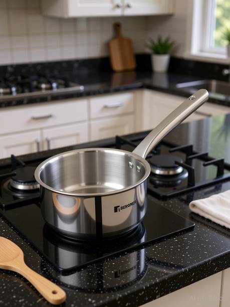 BERGNER Tripro Triply Stainless Steel Sauce Pan Less Oil Use