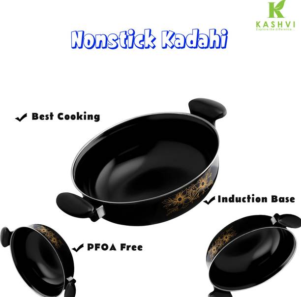 Kashvi Premium Kadhai Kadhai 26 cm diameter 3.5 L capacity