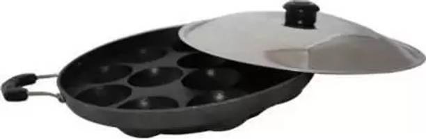 Swarambh Appam Maker Pan D1 Paniarakkal with Lid 1 L capacity 23 cm diameter