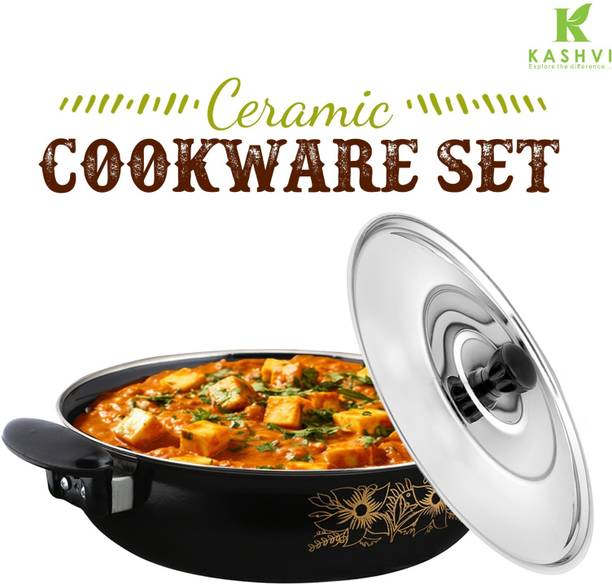 Kashvi Best Kitchen Cookware Gift Kadhai 26 cm diameter 3.5 L capacity