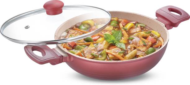 Prestige Omega Die Cast Kadhai 24 cm diameter with Lid 2.4 L capacity