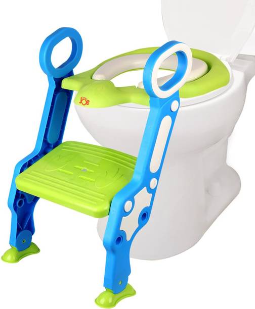 JUNIOR JOE Sturdy Non-Slip Adjustable Potty Toilet Training Seat Chair With Step Stool Ladder For Kids Potty Seat