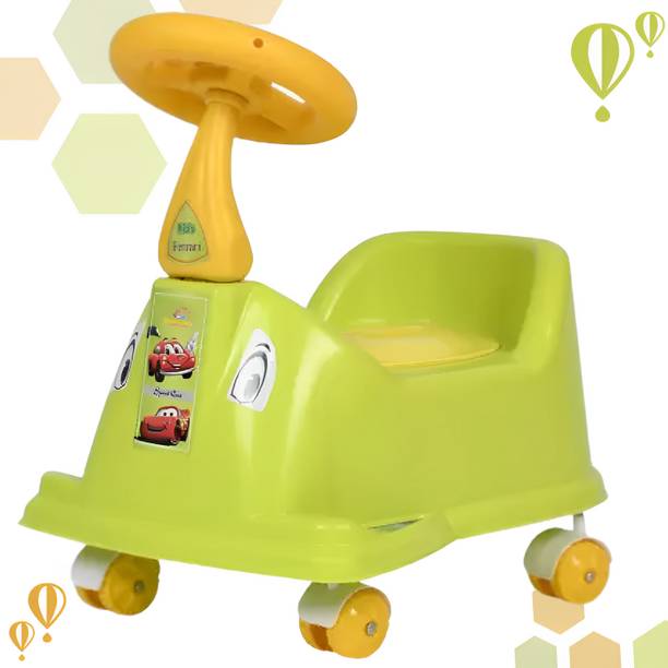 DANDLES Rider Potty Chair with Wheels and Removable Tray with Cover Handle bar Potty Box