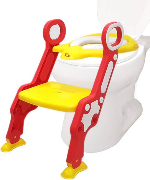 JUNIOR JOE Sturdy Non-Slip Adjustable Potty Toilet Training Seat Chair With Step Stool Ladder For Kids Potty Seat