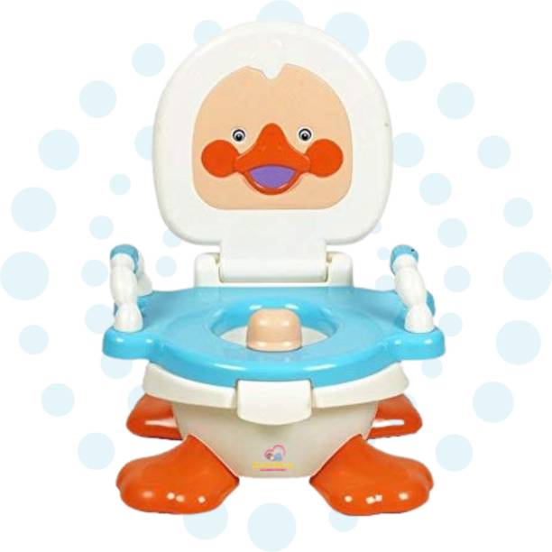 DANDLES Duck Potty Training Seat with Removable Bowl and Closable Cover Potty Box
