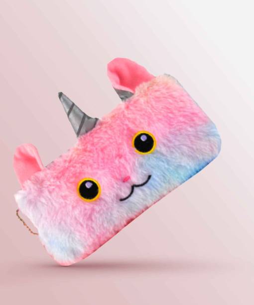 AFFENDS fanny pack Unicorn Pencil Pouch Unicorn Coin Purse Unicorn Coin Purse Unicorn Horns Rainbow Fur Pencil Pouch Case for KidsSoft Plush Fabric Pencil Storage Case Pouch- Kids School Supply Organizer Students Stationery Pouch for Girls, Assorted DesignIt can hold your daily essentials such as cellphone, keys, coins, cash, snacks, pen, pencil, eraser, ruler, etc. Coin Purse
