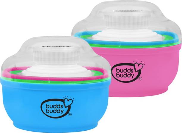 Buddsbuddy Combo of 2 LOBO Powder Puff With Storage Case, 1pc, Multicolor