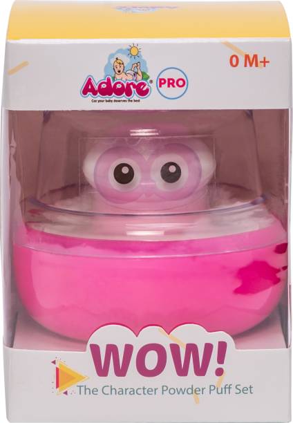 Adore Wow! The Character Powder Puff set - Imported Fluffy Fur - BPA Free - Super Soft