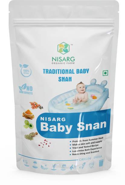 Nisarg Organic Farm Nisarg Baby Snan|Traditional Resipi|Protects Children From heat|100 Gram|