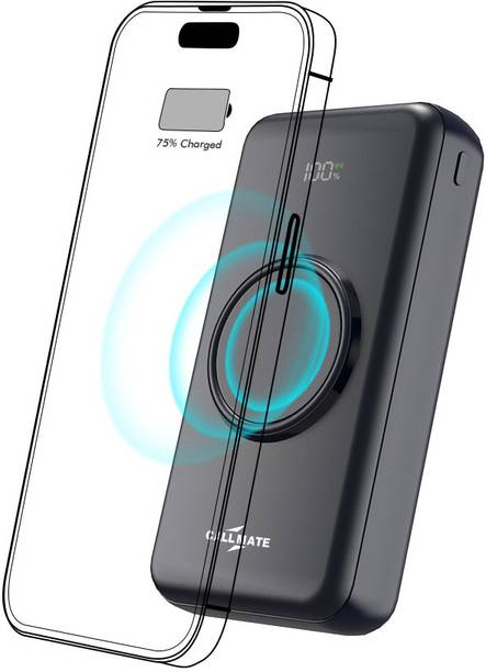 Callmate 20000 mAh Wireless Power Bank (15 W, Fast Charging)