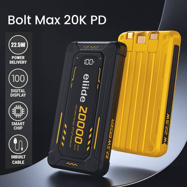 ELIIDE 20000 mAh 22.5 W Compact Pocket Size Power Bank