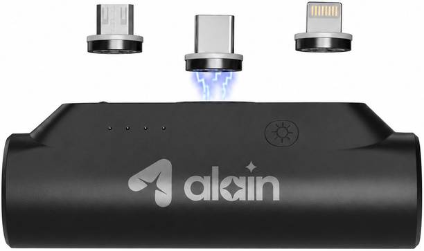 Alain 5000 mAh 10 W Wired & Wireless Mini Pocket Size Power Bank