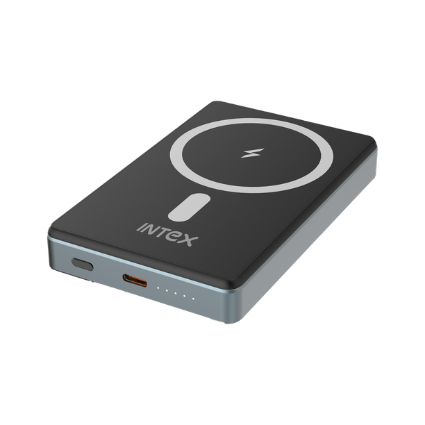 Intex 10000 mAh 20 W Wired & Wireless With MagSafe Slim Pocket Size Power Bank