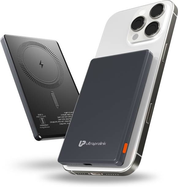 Ultraprolink 5000 mAh 22.5 W Wired & Wireless With MagSafe Compact Pocket Size Power Bank