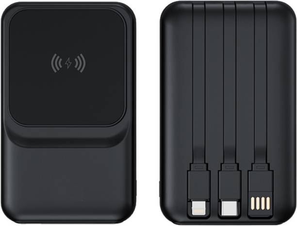 Rasta 10000 mAh 22.5 W Wired & Wireless With MagSafe Sl...