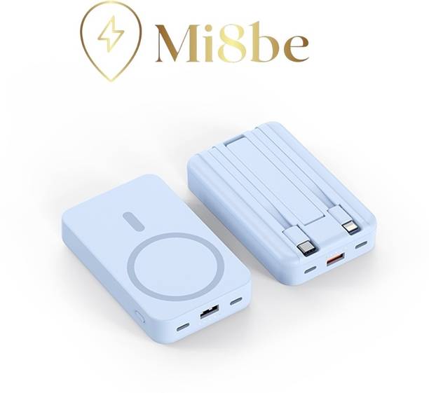 MI8BE 10000 mAh 22.5 W Wired & Wireless Mini Pocket Size Power Bank