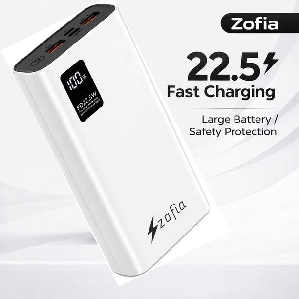 zofia 200000 mAh 22.5 W Compact Pocket Size Power Bank