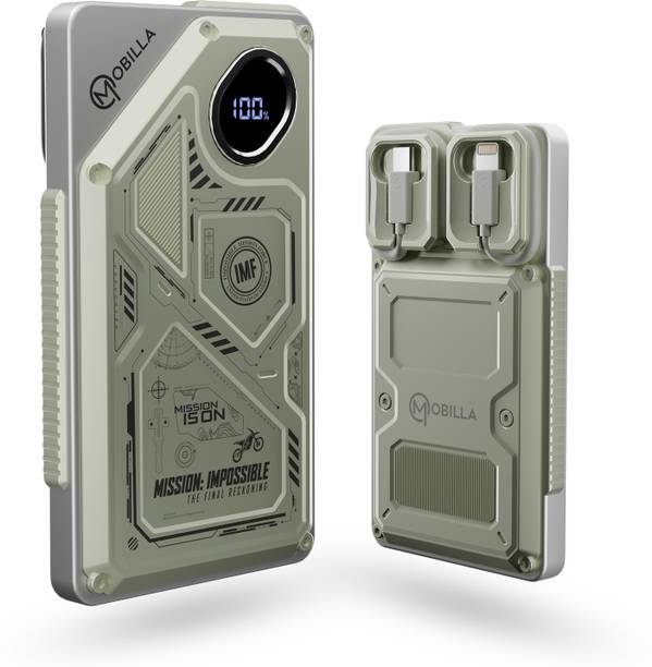 Mobilla 10000 mAh 22.5 W Compact Pocket Size Power Bank