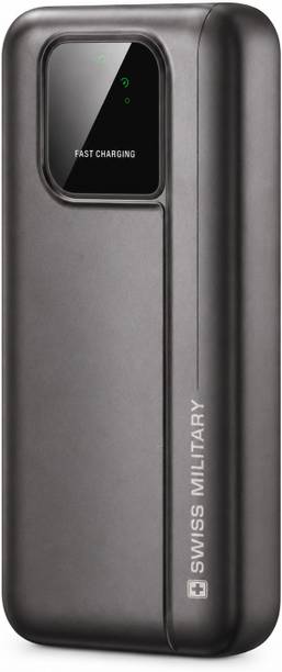 SWISS MILITARY 20000 mAh 22.5 W Wireless Pocket Size Power Bank