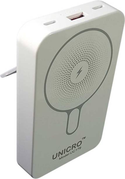 UNICRO 10000 mAh 15 W Wired & Wireless With MagSafe Compact Pocket Size Power Bank