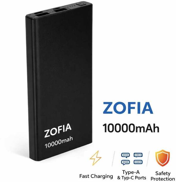 zofia 10000 mAh 22.5 W Compact Pocket Size Power Bank
