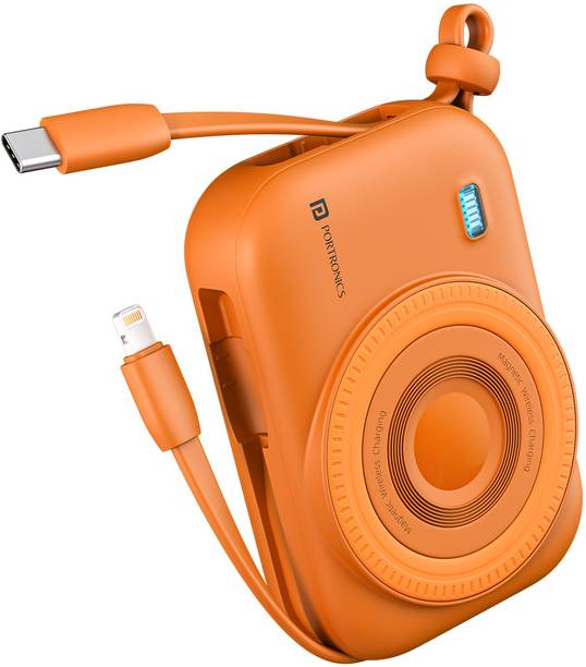 Portronics 10000 mAh 22.5 W Wired & Wireless Compact Pocket Size Power Bank
