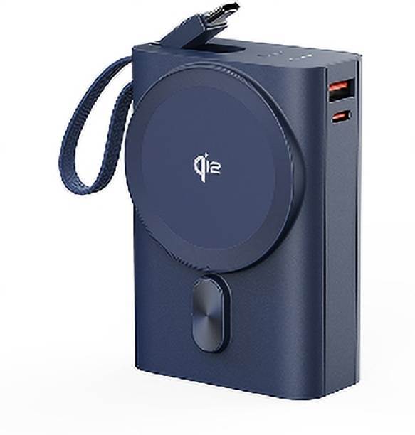 Ambrane 20000 mAh 35 W Wired & Wireless With MagSafe Compact Pocket Size Power Bank