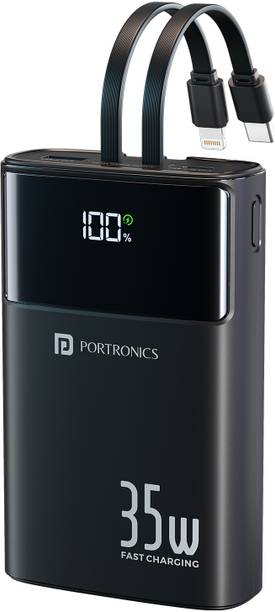 Portronics 20000 mAh 35 W Compact Pocket Size Power Bank