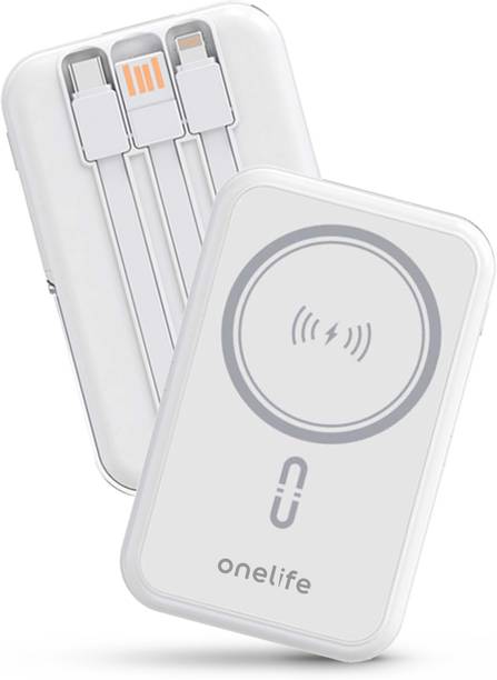 OneLife 10000 mAh 22.5 W Wireless With MagSafe Compact Pocket Size Power Bank