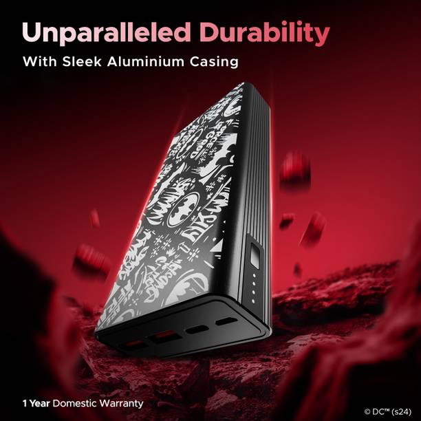 boAt 20000 mAh Wireless Power Bank  (Knight Black, Lithium Polymer, for Mobile, Tablet)