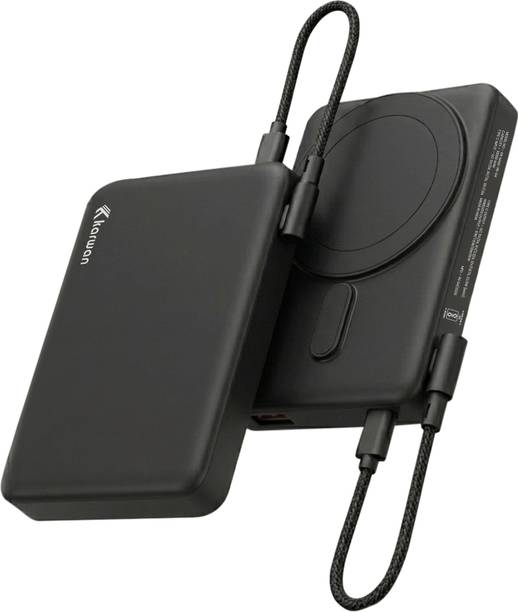KARWAN 10000 mAh 20 W Wired & Wireless With MagSafe Compact Pocket Size Power Bank