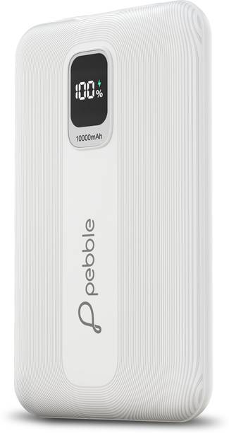 Pebble 10000 mAh Ultra Slim Pocket Size Power Bank