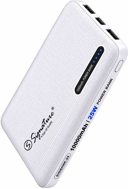 Signature 10000 mAh 25 W Compact Pocket Size Power Bank