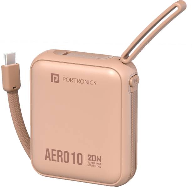 Portronics 10000 mAh 20 W Wireless Compact Power Bank