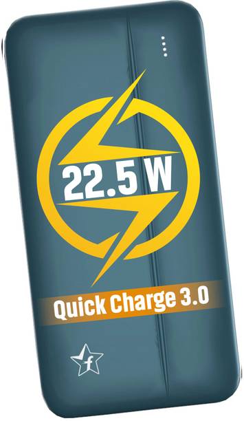 Flipkart SmartBuy 10000 mAh 22.5 W Power Bank (Blue, Lithium Poly