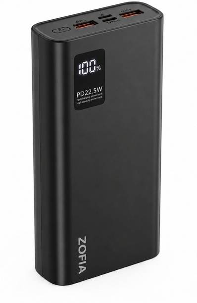 zofia 20000 mAh 22.5 W Compact Pocket Size Power Bank
