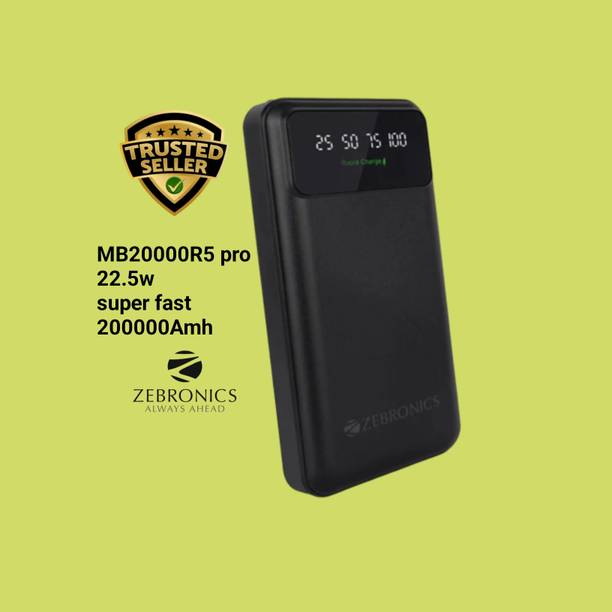 ZEBRONICS 20000 mAh 22.5 W Power Bank