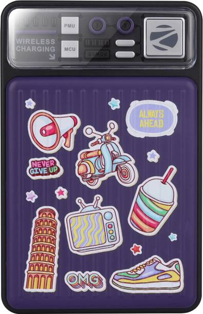 ZEBRONICS 10000 mAh 22.5 W Wired & Wireless With MagSafe Compact Power Bank