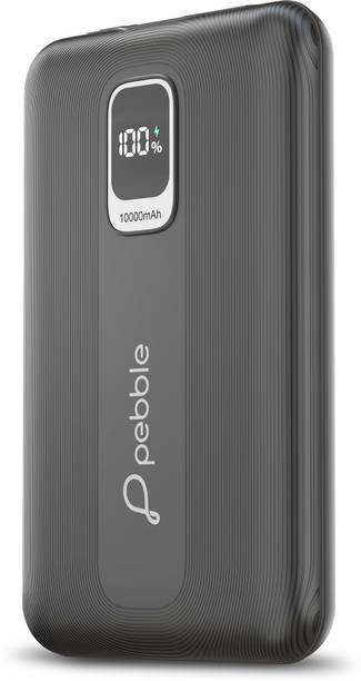 Pebble 10000 mAh Ultra Slim Pocket Size Power Bank