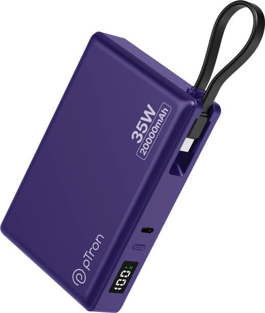 PTron 20000 mAh 35 W Compact Pocket Size Power Bank