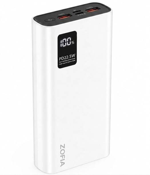 zofia 20000 mAh 22.5 W Compact Pocket Size Power Bank